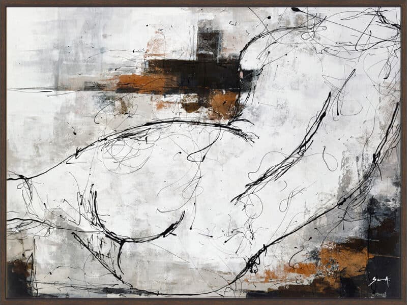 Nude Figure 3 - Canvas Gallery Walnut