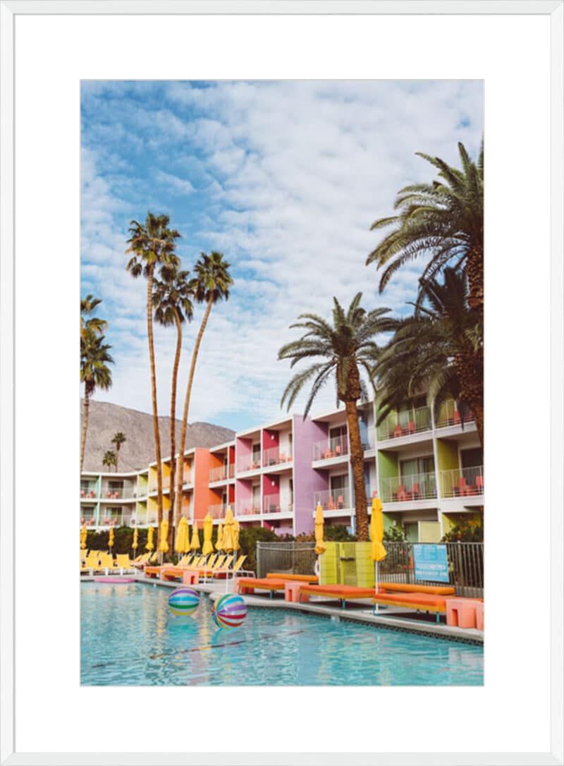 Palm Springs Pool Day VII - 10cm Mount Board Box White