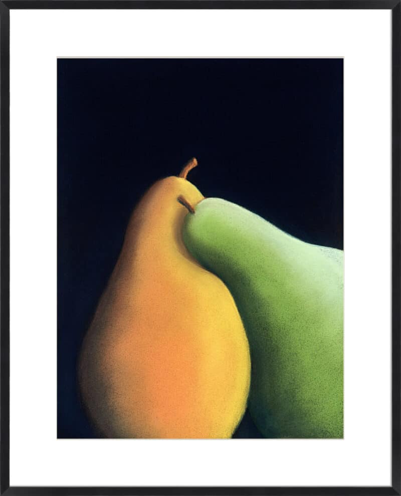 Pears 3 - 10cm Mount Board Box Black