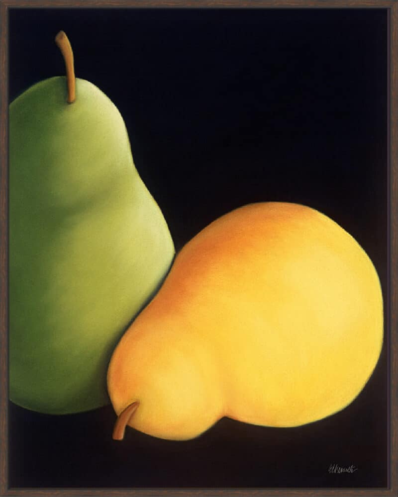 Pears 4 - Canvas Gallery Walnut