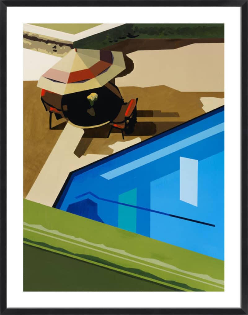 Poolside 2 - 5cm White Border Box Black