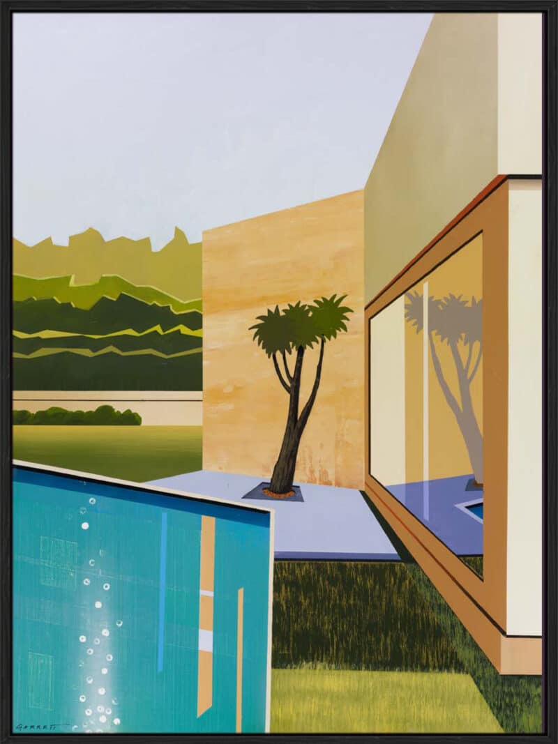 Poolside 3 - Canvas Gallery Black