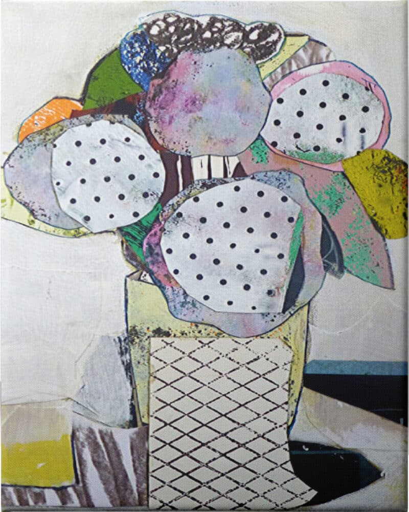 Potted Flowers II - Unframed Canvas Unframed Canvas