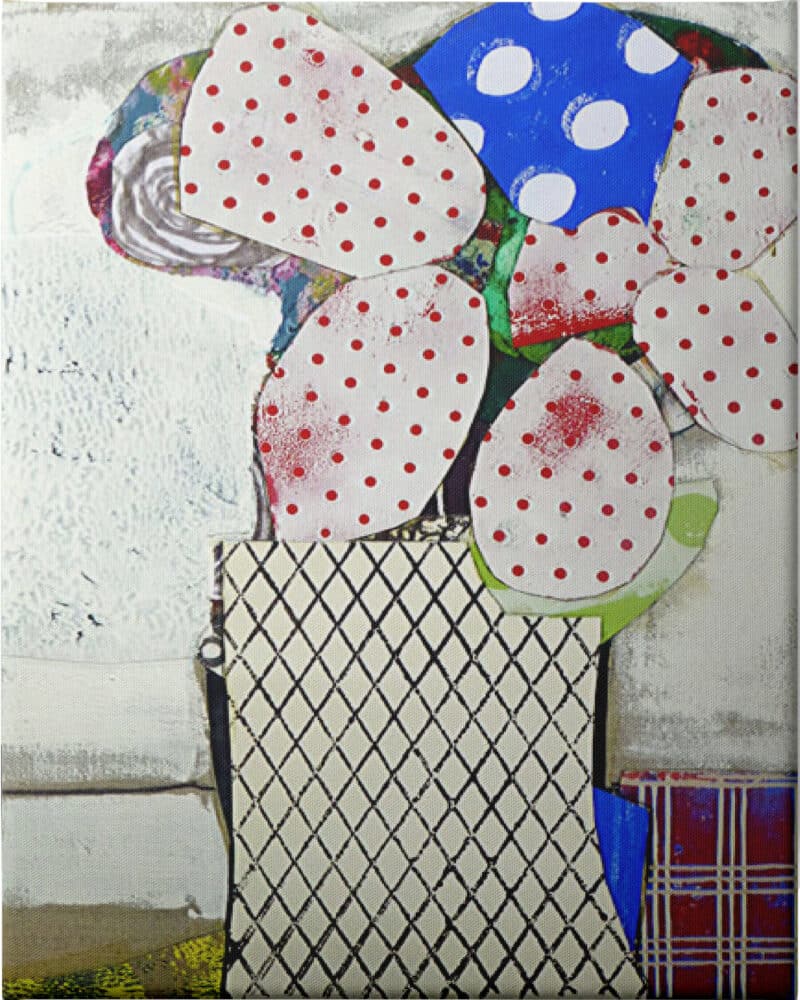 Potted Flowers IV - Unframed Canvas Unframed Canvas