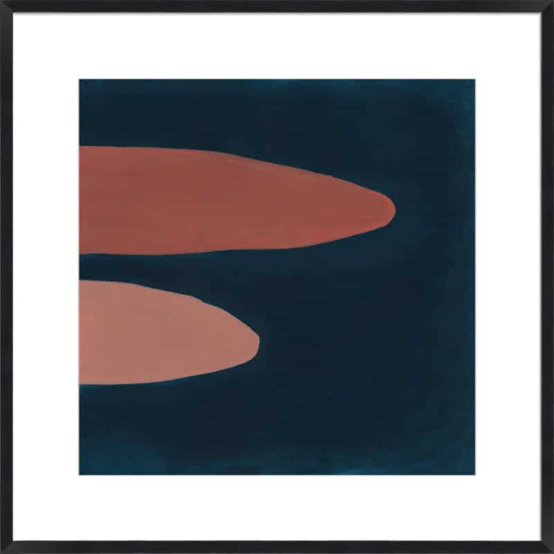 Retro Shapes 4 - 10cm Mount Board Box Black