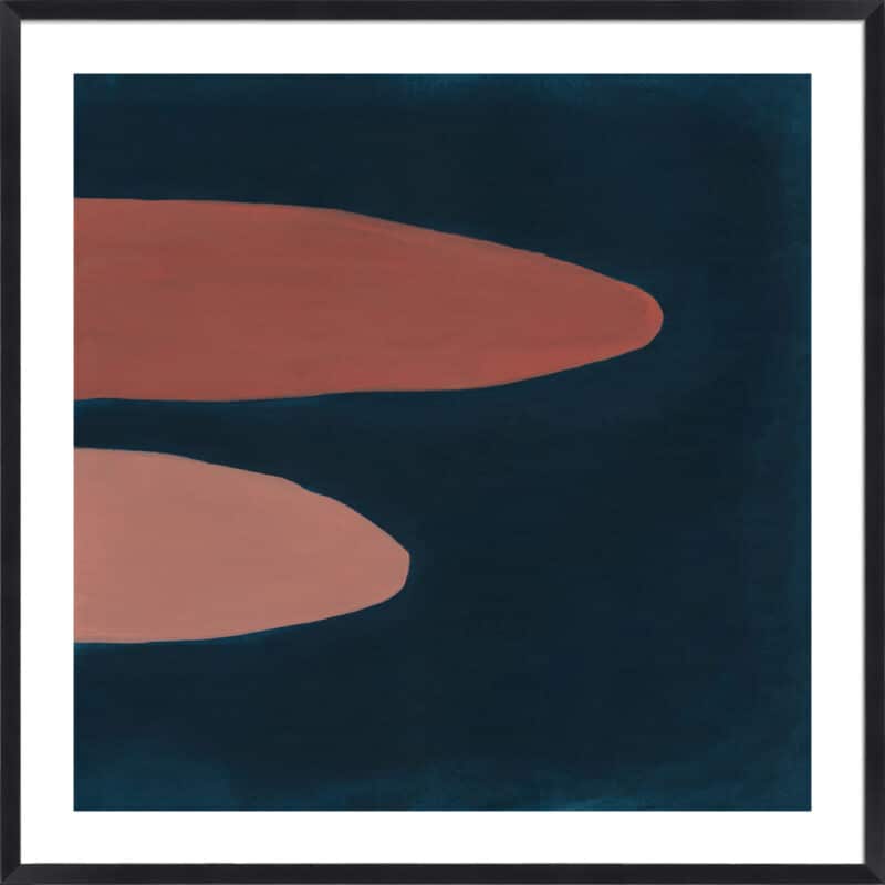 Retro Shapes 4 - 5cm White Border Box Black