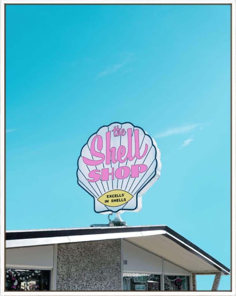 Shell Shop Vintage Sign - Canvas - La Grolla