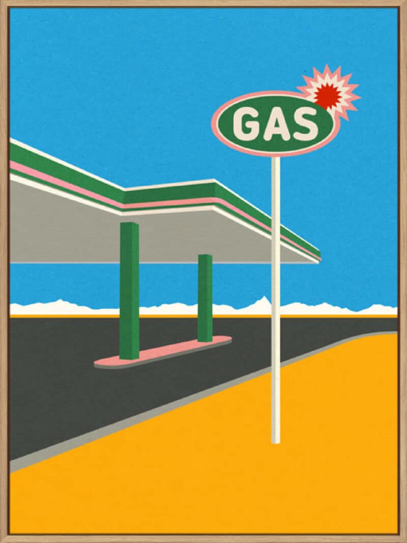 Spark Gas Station - Canvas Gallery Natural