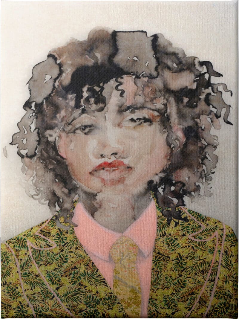 Suit (in green) - Unframed Canvas Unframed Canvas