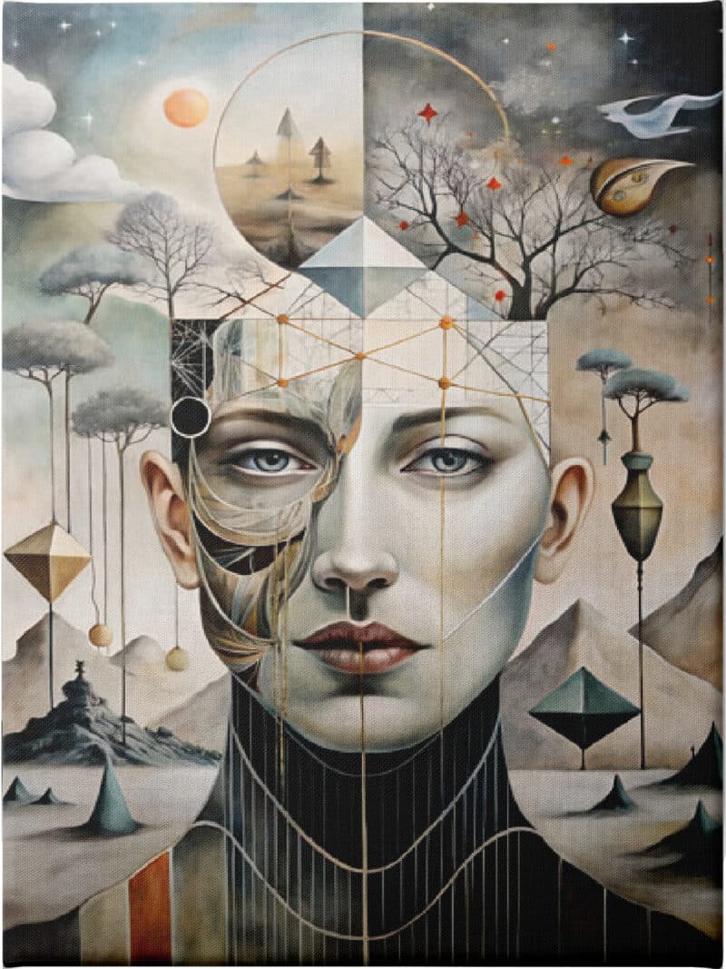 The Divided Self - Unframed Canvas Unframed Canvas