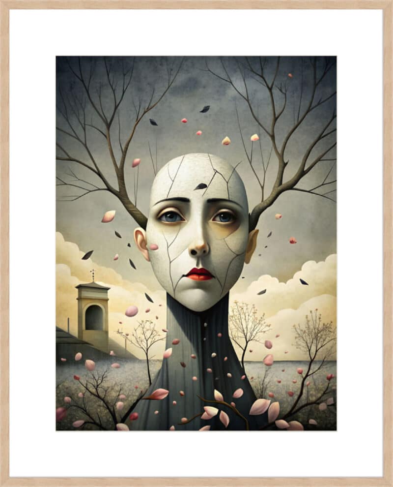 The Silent Witness - 10cm Mount Board Box Natural