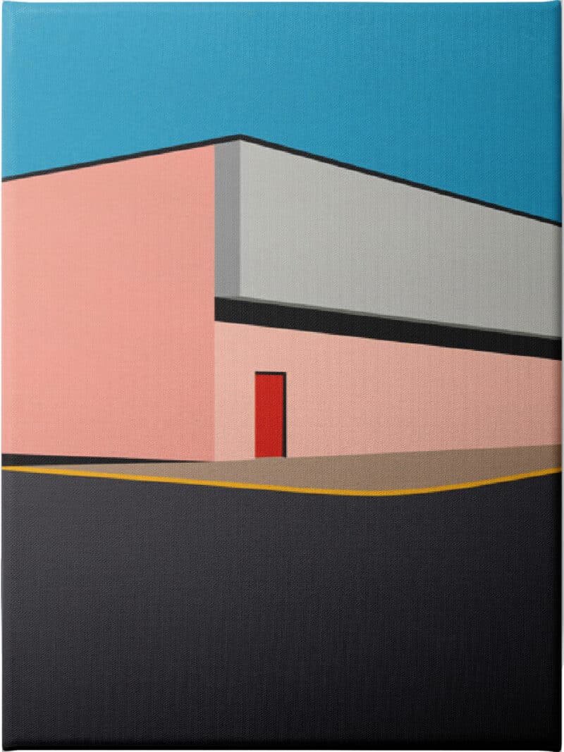 Warehouse Illustration - Unframed Canvas Unframed Canvas