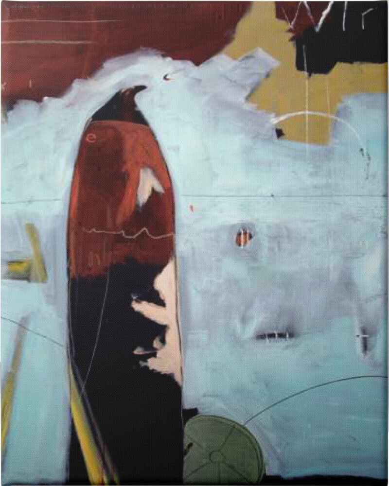 Wirebird I - Unframed Canvas Unframed Canvas