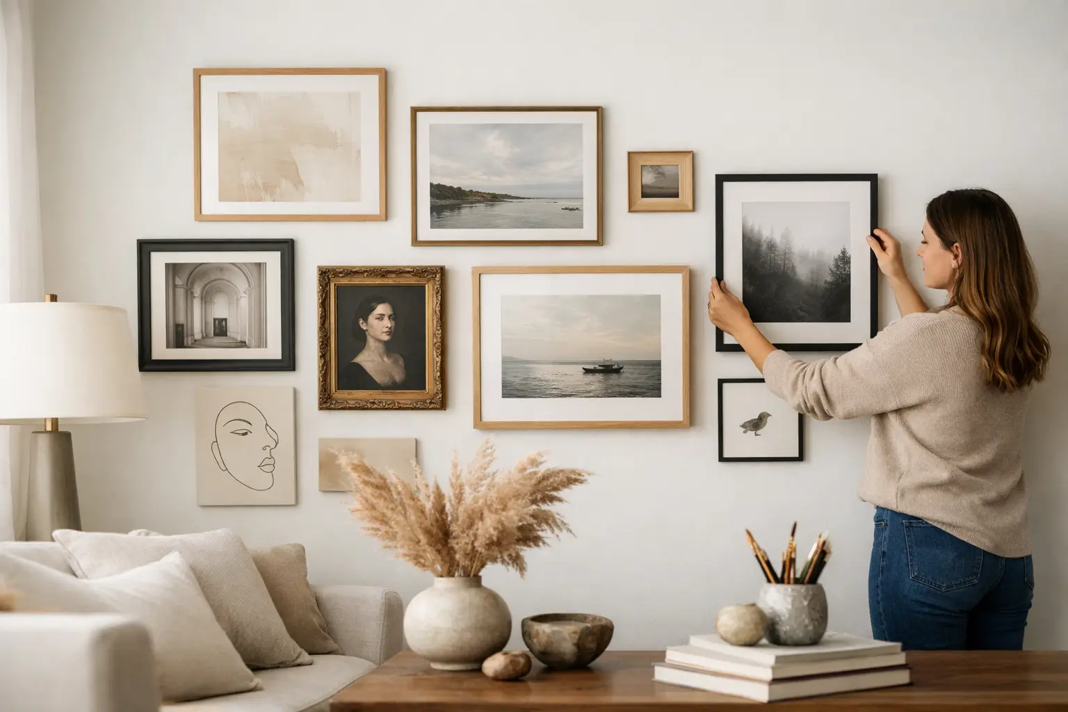 How to Style a Gallery Wall That Feels Curated